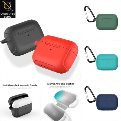 Apple Airpods 1 / 2 Cover - Dark Blue - Soft Silicone Protective Case