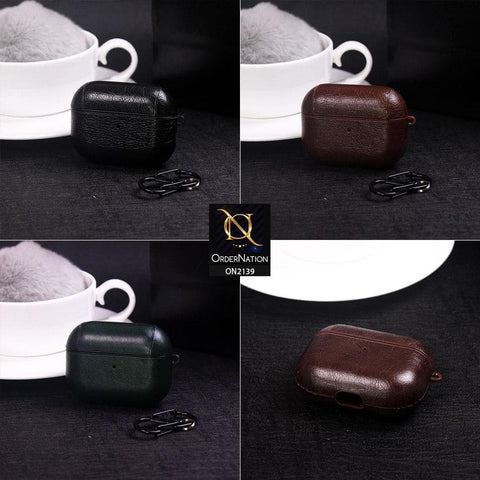 Apple Airpods 1 / 2 Cover - Red - Leather Skin Protection Case