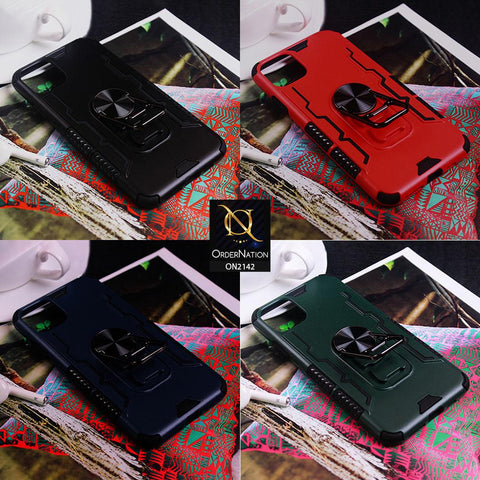 iPhone 11 Pro Cover - Green - New Stylish Premium Quality Hybrid Heavy Duty Kickstand Case