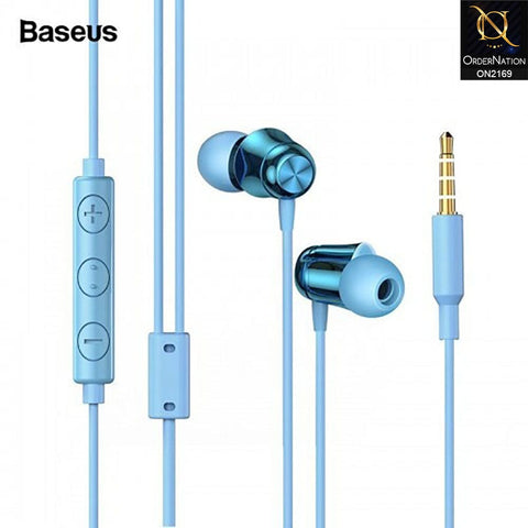 Blue - Baseus Encok Wired Handsfree H13