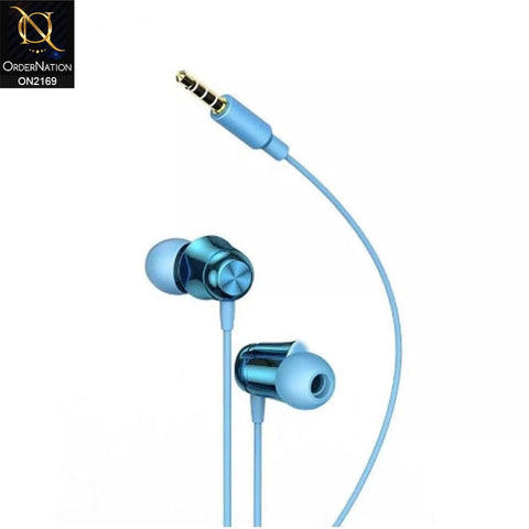 Blue - Baseus Encok Wired Handsfree H13