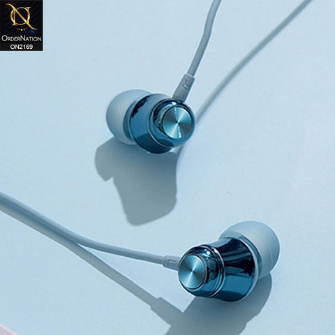 Blue - Baseus Encok Wired Handsfree H13