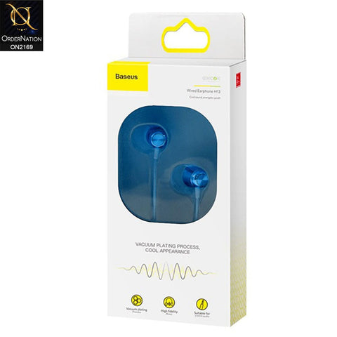 Blue - Baseus Encok Wired Handsfree H13