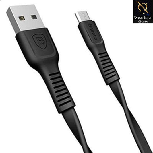 Black - Baseus Tough Series Cable For Micro 2A 1M