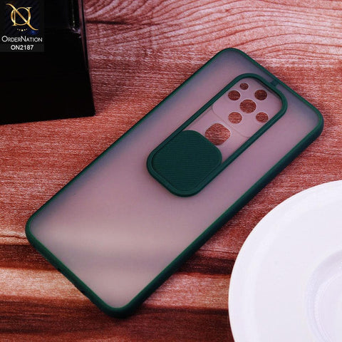 Tecno Camon 16 SE Cover - Green - Translucent Matte Shockproof Camera Slide Protection Case