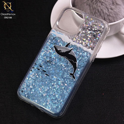 iPhone 11 Pro - Design 16 - Trendy Moving Liquid Glitter Shine Soft Borders Case