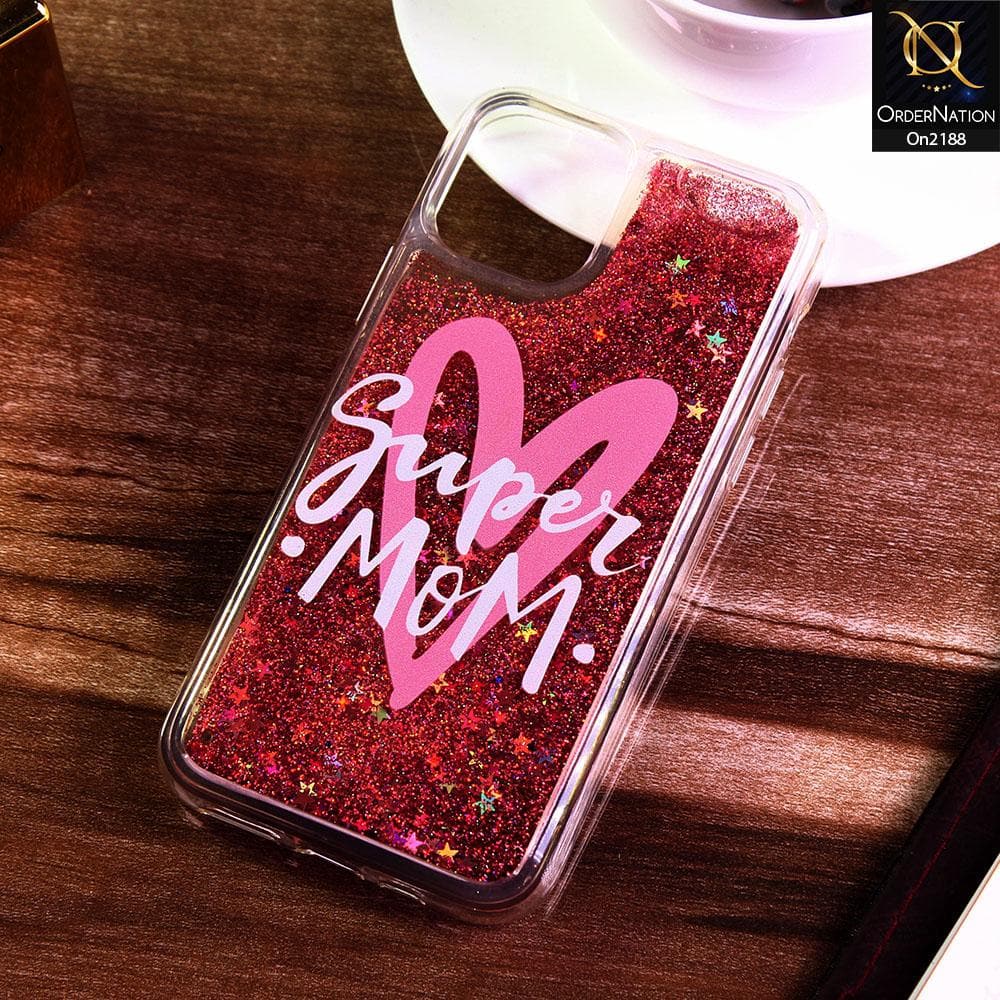 iPhone 11 Pro - Design 77 - Trendy Moving Liquid Glitter Shine Soft Borders Case