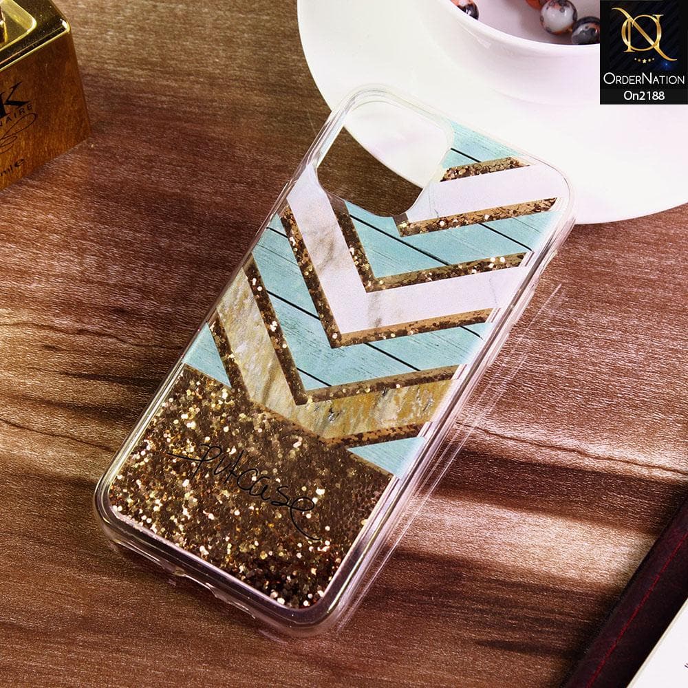 iPhone 11 Pro Cover - Design 79 - Trendy Moving Liquid Glitter Shine Soft Borders Case