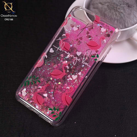 iPhone 8 Plus / 7 Plus Cover - Design 10 - Trendy Moving Liquid Glitter Shine Soft Borders Case