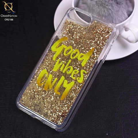 iPhone 8 Plus / 7 Plus Cover - Design 19 - Trendy Moving Liquid Glitter Shine Soft Borders Case