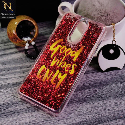 Huawei Mate 10 Lite Cover - Design 31 - Trendy Moving Liquid Glitter Shine Soft Borders Case