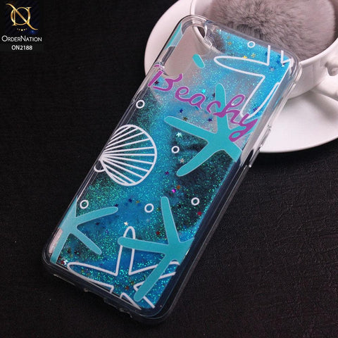 Realme C3 Cover - Design 11 - Trendy Moving Liquid Glitter Shine Soft Borders Case