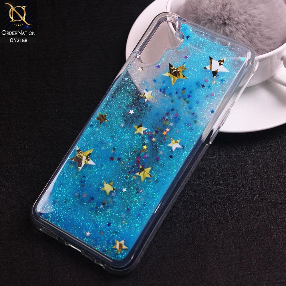 Realme C3 Cover - Design 7 - Trendy Moving Liquid Glitter Shine Soft Borders Case