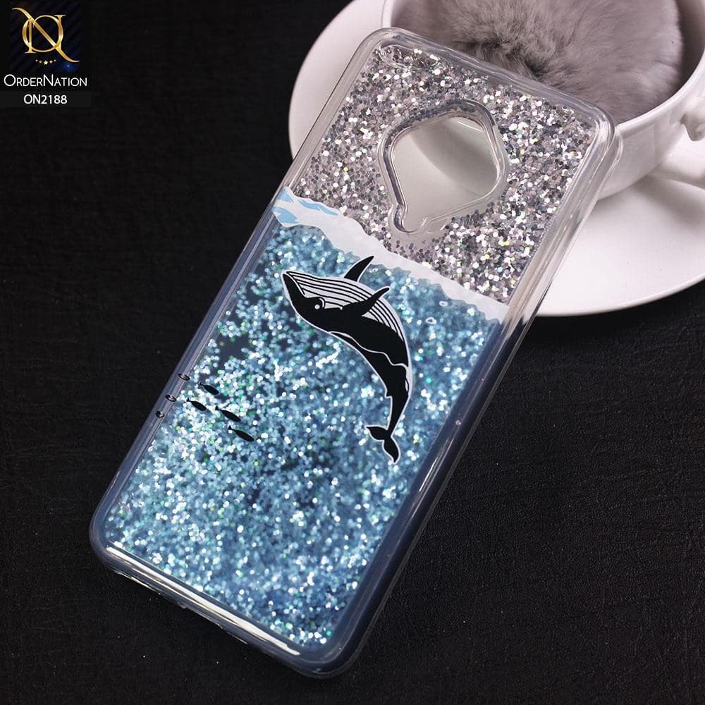 Vivo Y51 2020 Cover - Design 16 - Trendy Moving Liquid Glitter Shine Soft Borders Case