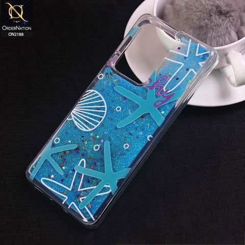 Samsung Galaxy S20 Ultra Cover - Design 11 - Trendy Moving Liquid Glitter Shine Soft Borders Case