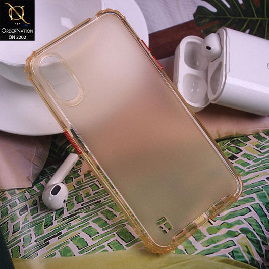 Samsung Galaxy A01 Cover - Yellow - Candy Assorted Color Soft Semi-Transparent Case