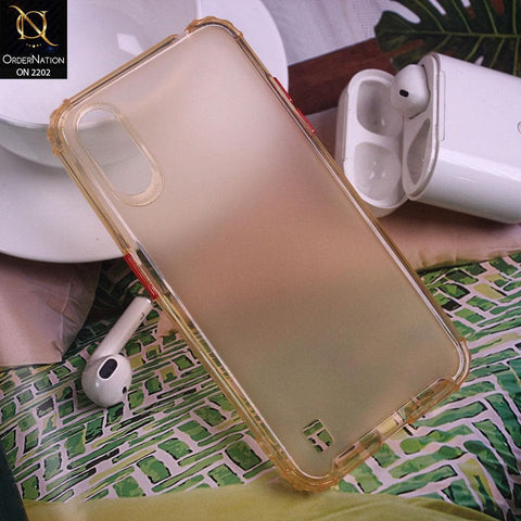 Samsung Galaxy A01 Cover - Yellow - Candy Assorted Color Soft Semi-Transparent Case