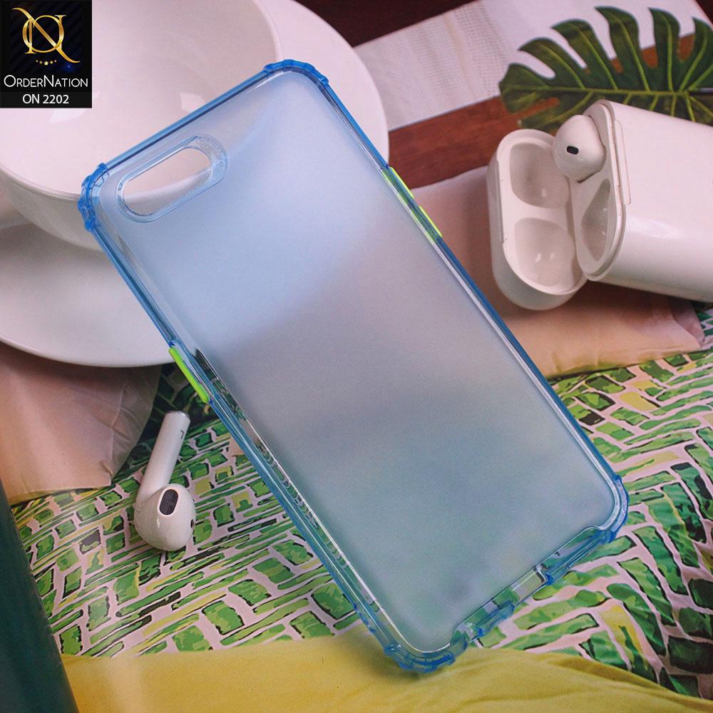 Oppo A1k Cover - Sky Blue - Candy Assorted Color Soft Semi-Transparent Case