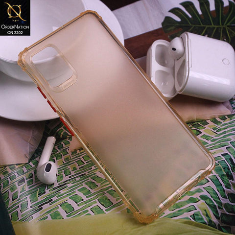 Samsung Galaxy A51 Cover - Golden - Candy Assorted Color Soft Semi-Transparent Case