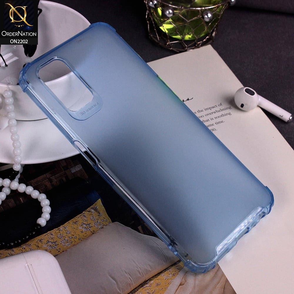 Oppo A92 - Blue - Candy Assorted Color Soft Semi-Transparent Case