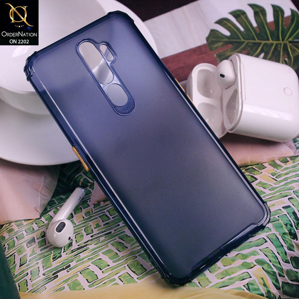 Oppo A5 2020 Cover - Dark Blue - Candy Assorted Color Soft Semi-Transparent Case