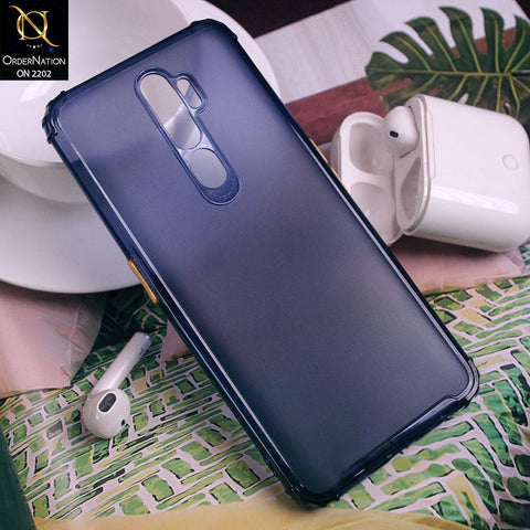 Oppo A9 2020 Cover - Dark Blue - Candy Assorted Color Soft Semi-Transparent Case