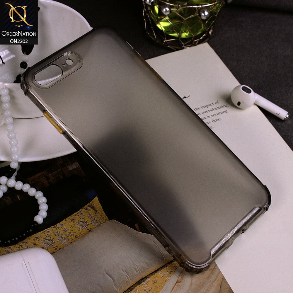 iPhone 8 Plus / 7 Plus - Black - Candy Assorted Color Soft Semi-Transparent Case