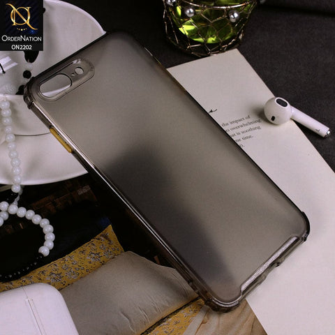 iPhone 8 Plus / 7 Plus - Black - Candy Assorted Color Soft Semi-Transparent Case