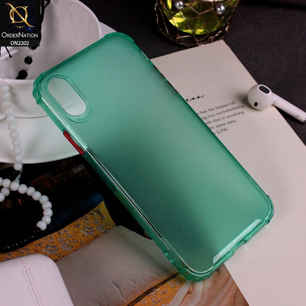 iPhone XS Max - Sea Green - Candy Assorted Color Soft Semi-Transparent Case