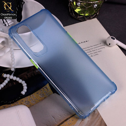 Oppo Reno 4 Pro - Blue - Candy Assorted Color Soft Semi-Transparent Case