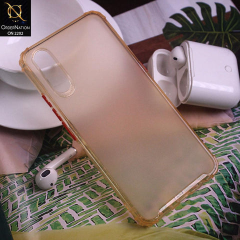 Huawei Y9s Cover - Golden - Candy Assorted Color Soft Semi-Transparent Case