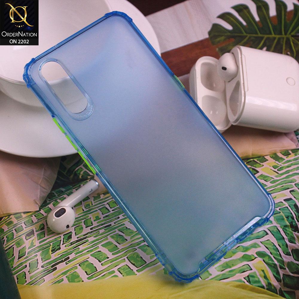Vivo S1 Cover - Sky Blue - Candy Assorted Color Soft Semi-Transparent Case