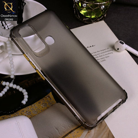 Vivo Y30 - Black - Candy Assorted Color Soft Semi-Transparent Case