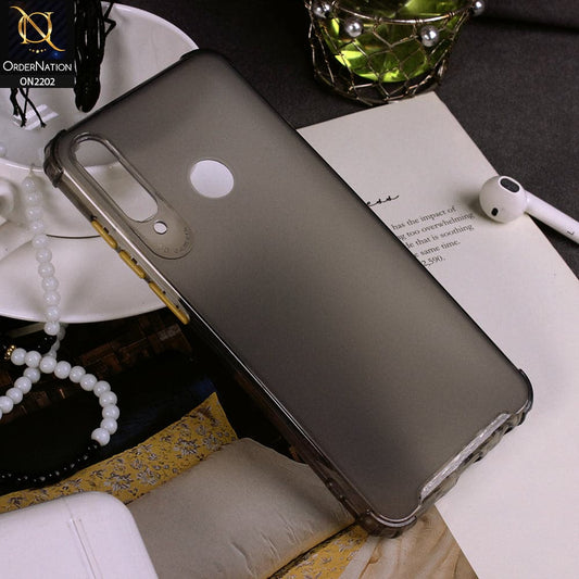 Huawei Y6p - Black - Candy Assorted Color Soft Semi-Transparent Case