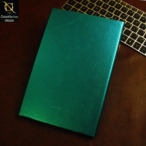 Samsung Tab S4 10.5 / T830 / T835 (2018) Cover - Manor Green - Dotted Leather Texture Smart Book Foldable Case