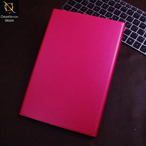 Samsung Tab S4 10.5 / T830 / T835 (2018) Cover - Pink - Dotted Leather Texture Smart Book Foldable Case