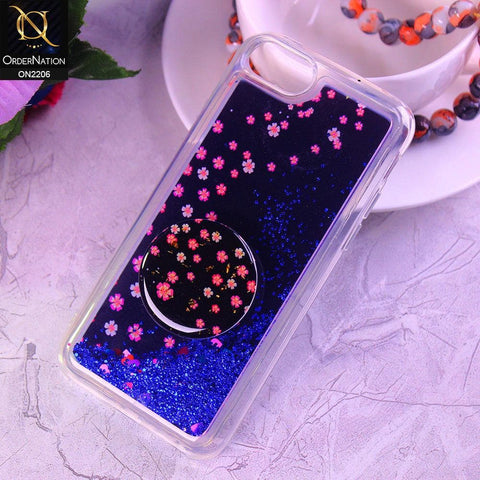 iPhone 8 / 7 Cover - Design5 - New Elegant Liquid Glitter Soft Borders Case With  Holder