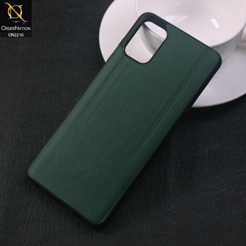 Samsung Galaxy A51 Cover - Green - New Soft Tpu Leather Texture Case