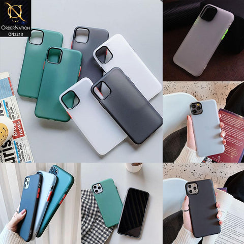 iPhone 11 Pro Cover - Green - Semi Transperent Liquid Silicon Candy Color Soft Case