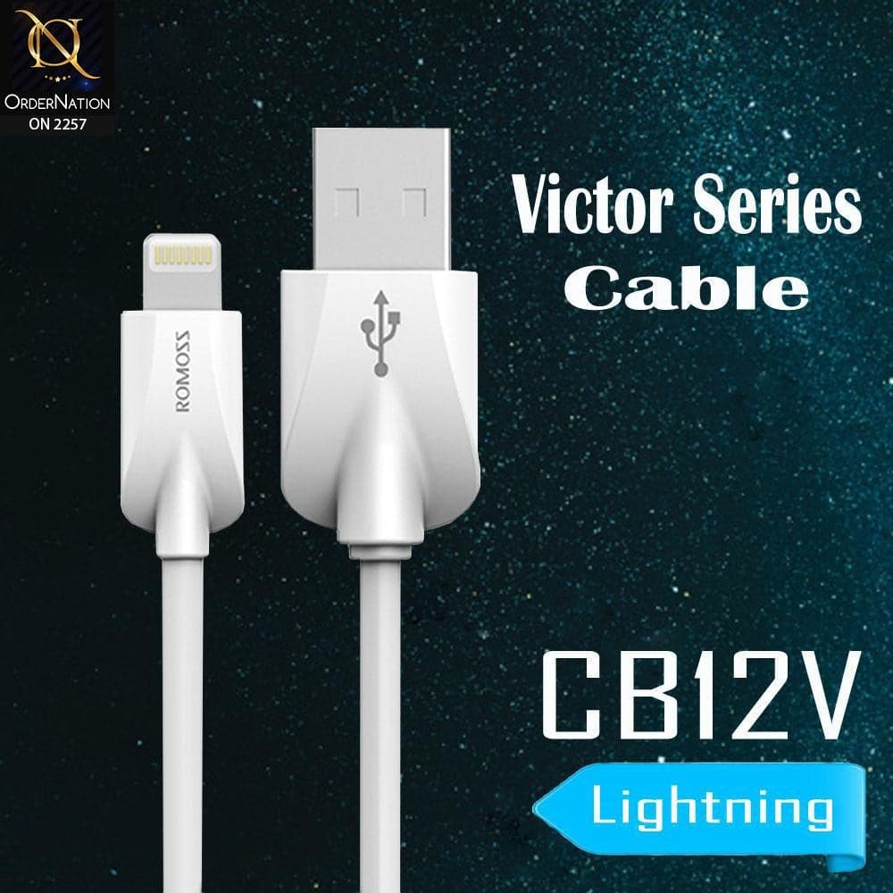 ROMOSS CB12v Victor Series Lighting Data Cable - White