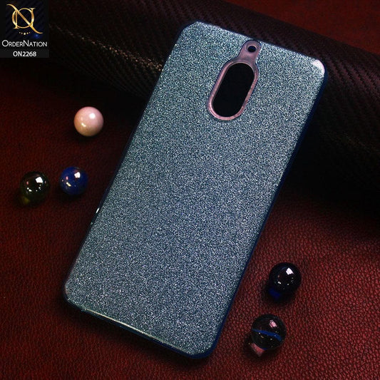 Nokia 6 Cover - Blue - Sparkel Glitter Bling Hybrid Soft Protective Case