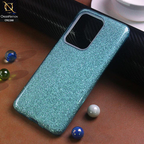 Samsung Galaxy S20 Ultra Cover - Blue - Sparkel Glitter Bling Hybrid Soft Protective Case