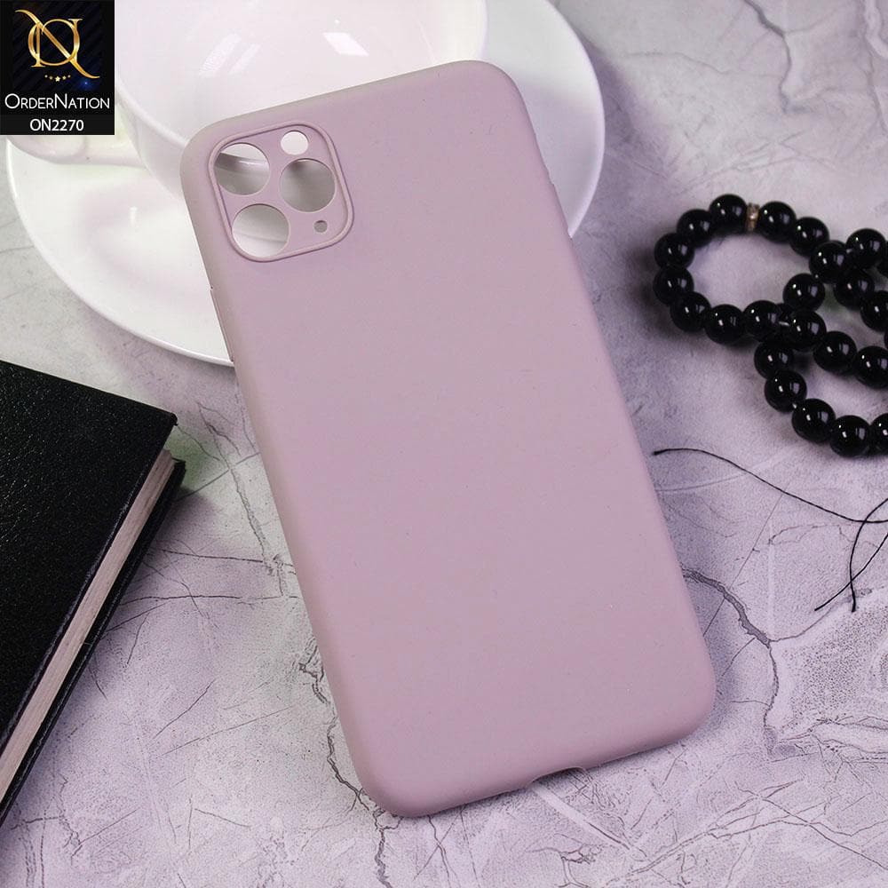 iPhone 11 Pro Max Cover - Mauve - Silicon Matte Candy Color Soft Case