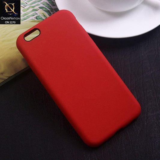 iPhone 6S / 6 Cover - Red - Silicon Matte Candy Color Soft Case