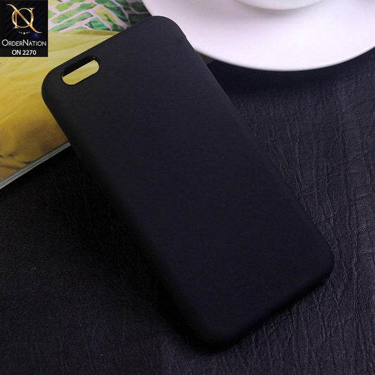 iPhone 6s Plus / 6 Plus Cover - Black - Silicon Matte Candy Color Soft Case