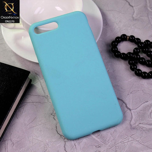iPhone 8 Plus / 7 Plus Cover - Aqua - Silicon Matte Candy Color Soft Case