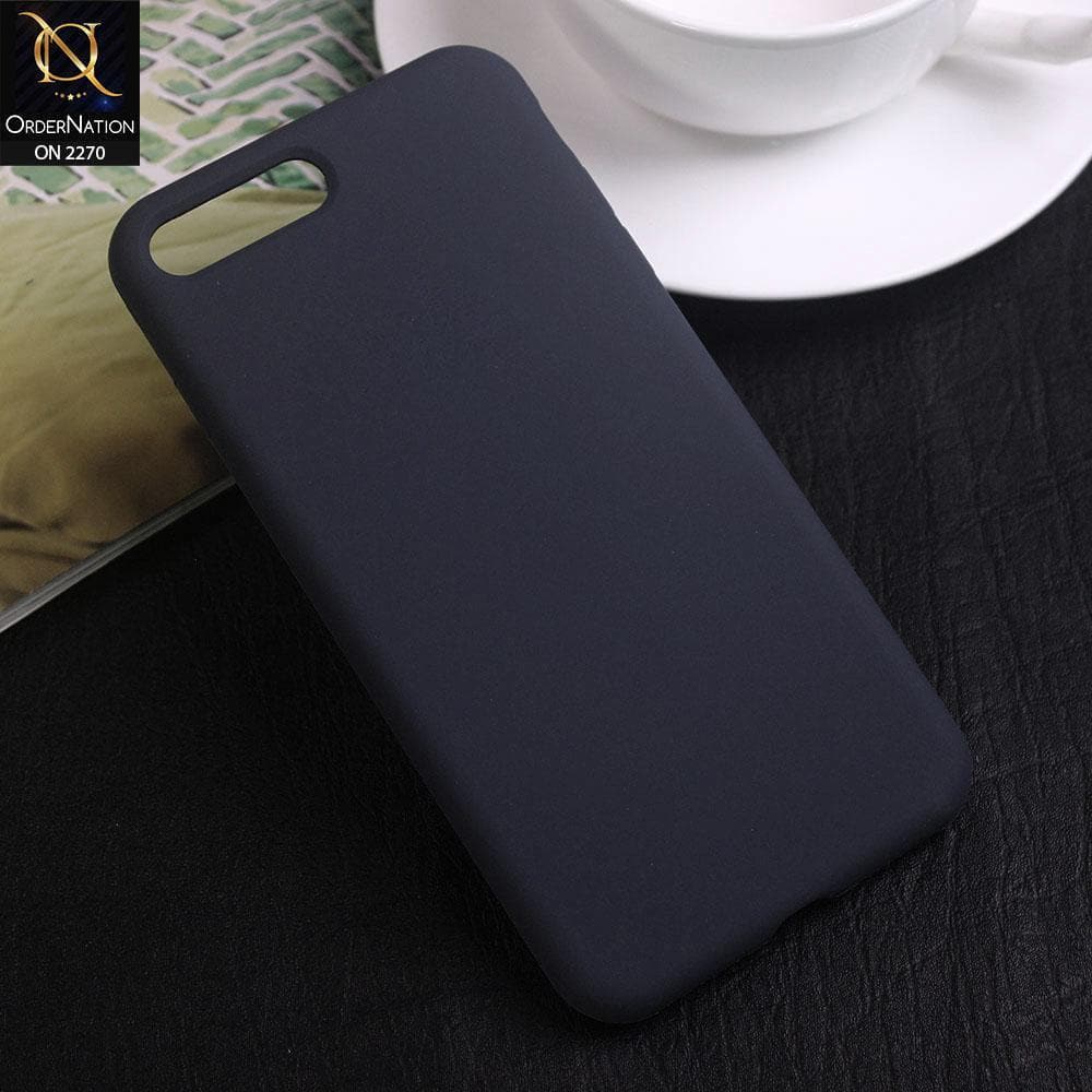 iPhone 8 Plus / 7 Plus Cover - Mid Night Blue - Silicon Matte Candy Color Soft Case
