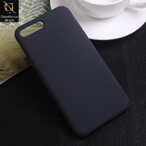 iPhone 8 Plus / 7 Plus Cover - Mid Night Blue - Silicon Matte Candy Color Soft Case