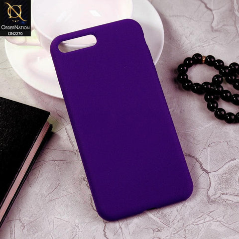 iPhone 8 Plus / 7 Plus Cover - Purple - Silicon Matte Candy Color Soft Case