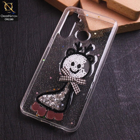 Realme 5 Pro Cover - Design 1 - New 3D Transparent Glitter Case